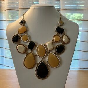 Kate Spade neutral hues statement bib necklace . Excellent condition